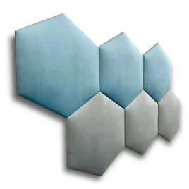 Zdjęcie produktu PANELE TAPICEROWANE HEKSAGON Plaster Miodu Ścienne Wezgłowie 3D