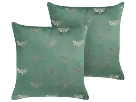 zestaw-2-poduszek-dekoracyjnych-yuzuri-welur-45-x-45-cm-szmaragdowy-wzor-z