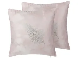 zestaw-2-poduszek-dekoracyjnych-silene-45-x-45-cm-rozowy-wzor-roslinny