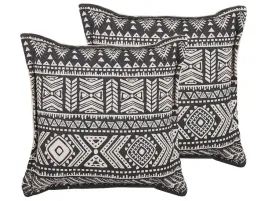 zestaw-2-poduszek-dekoracyjnych-sirvan-bawelna-45-x-45-cm-czarny-wzor-geo