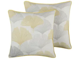 zestaw-2-poduszek-dekoracyjnych-candytuft-45-x-45-cm-zolty-wzor-roslin