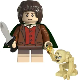 klocki-figurka-ludzik-frodo-i-gollum-smeagol-pierscien-miecz-peleryna