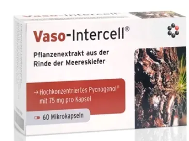 VASO-INTERCELL - Pycnogenol 75 mg - Wysokoskoncentrowany Ekstrakt z Kory So