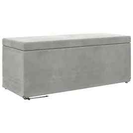 halka-jasnoszary-101-x-41-x-40-cm-welur-i-drewno-inzynieryjne