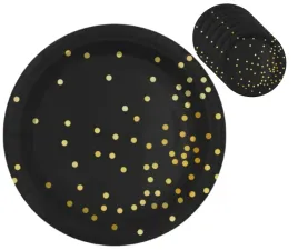 talerzyki-papierowe-partypal-w-zlote-kropki-18-cm-zestaw-6-sztuk