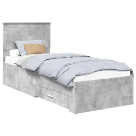 ramka-lozka-z-zaglowkiem-betonowy-szary-i-srebro-70-x-190-cm