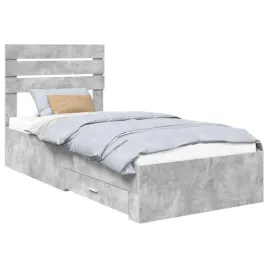 ramka-lozka-z-zaglowkiem-betonowy-szary-i-srebro-70-x-190-cm
