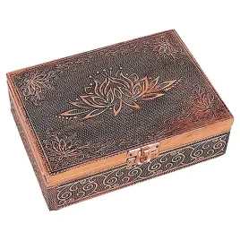 pudelko-na-karty-tarota-symbol-lotosu-kolor-miedziany-18x13x6-cm
