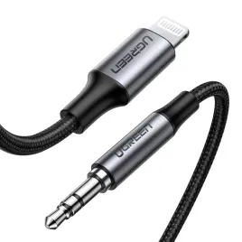 ugreen-kabel-przewod-audio-aux-mfi-lightning-35-mm-mini-jack-1-m-szary