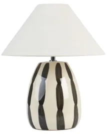 lampa-stolowa-luchetti-ceramika-czarny-bialy