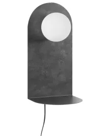 lampa-scienna-mapi-z-polka-metal-grafitowy