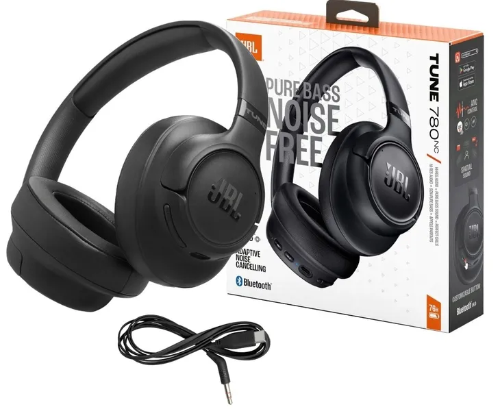 SŁUCHAWKI BEZPRZEWODOWE NAUSZNE JBL Tune780NC ANC BLUETOOTH CZARNE