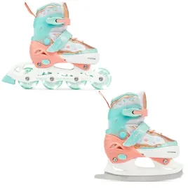 rolki-lyzwy-figurowe-2w1-regulowane-raven-isla-orange-mint-30-33-kolka-led