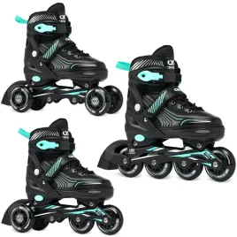 rolki-wrotki-3w1-croxer-optima-black-mint-39-42