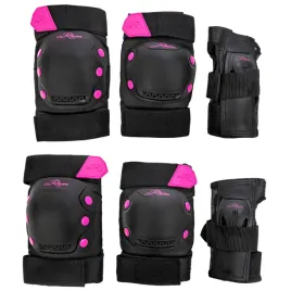 ochraniacze-raven-dexard-black-pink-m