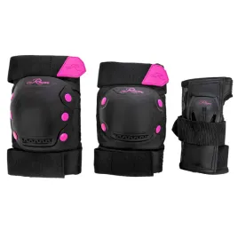 ochraniacze-raven-dexard-black-pink-l