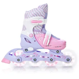 rolki-regulowane-raven-loret-lila-pink-27-30-kolka-led