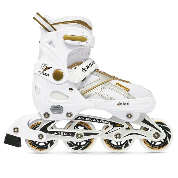Rolki Regulowane RAVEN Pulse White/Gold 40-43