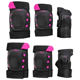 ochraniacze-raven-dexard-black-pink-l
