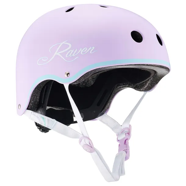 Kask Rowerowy RAVEN Essto Violet/Mint S (52-55cm)