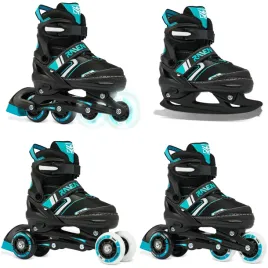 rolki-lyzwy-wrotki-4w1-regulowane-raven-helixi-black-mint-30-33-kolka-led