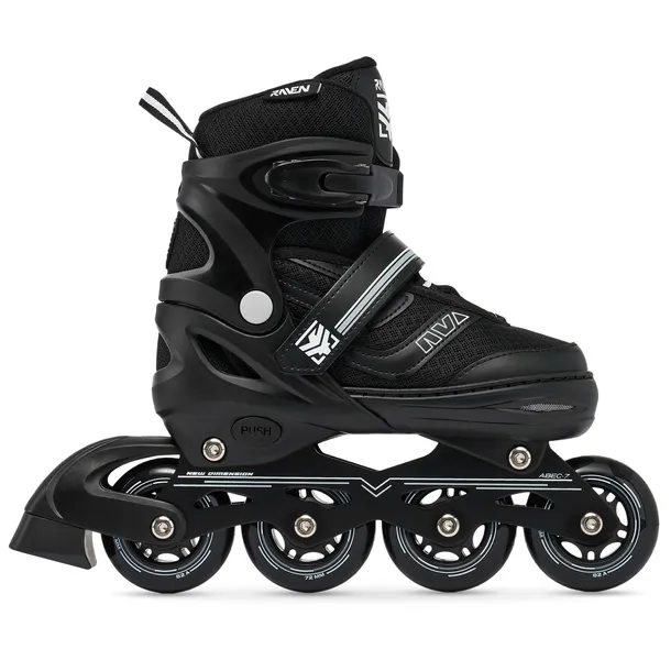 rolki-regulowane-raven-drill-black-34-37-twardosc-kol-82a