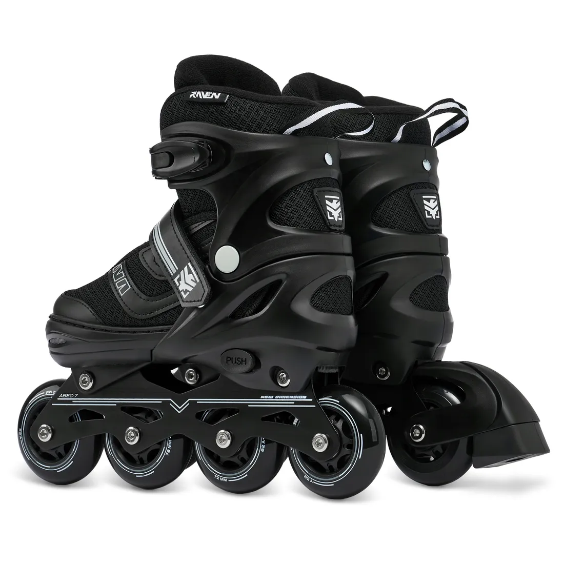 rolki-regulowane-raven-drill-black-34-37-stan-nowy