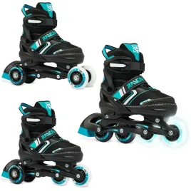 rolki-wrotki-regulowane-3w1-raven-helixi-black-mint-34-37-kolko-led