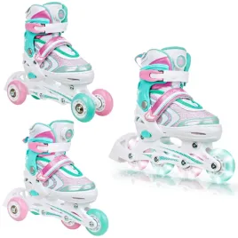 rolki-wrotki-regulowane-3w1-raven-lia-plus-mint-27-30-kolka-led