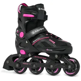 rolki-regulowane-raven-pulse-black-fuchsia-33-36