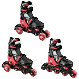 rolko-wrotki-3w1-regulowane-raven-singer-black-red-33-36