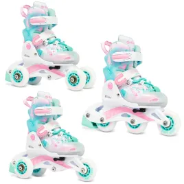 rolki-wrotki-3w1-regulowane-raven-princess-mint-pink-26-29-kauczuk