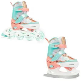 rolki-lyzwy-figurowe-2w1-regulowane-raven-isla-orange-mint-34-37-kolka-led
