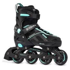 rolki-regulowane-raven-pulse-black-cyan-33-36