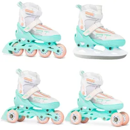 rolki-wrotki-lyzwy-hokejowe-4w1-raven-profession-white-mint-orange-28-32