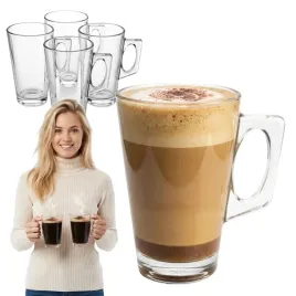 szklanki-z-uchem-do-kawy-herbaty-cappuccino-yase-255ml-zestaw-4-szt
