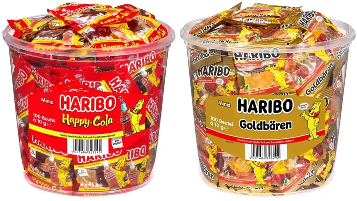 Żelki Haribo Goldbaren Złote Happy Cola mini 200 szt x 10g 2kg - Haribo