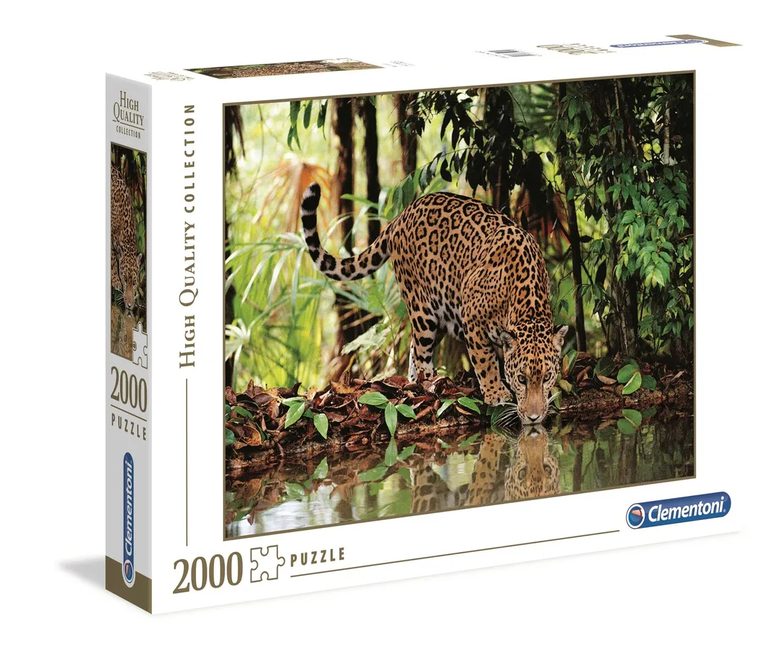 puzzle-2000-el-leopard-clementoni-32537-stan-nowy