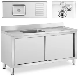 zlew-basen-gastronomiczny-jednokomorowy-z-szafka-z-drzwiami-przesuwnymi-160-x-60-x-94-5-cm