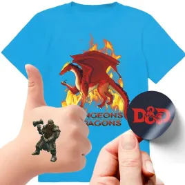 zestaw-3w1-koszulka-dla-dzieci-tatuaze-naklejki-dungeons-and-dragons-128