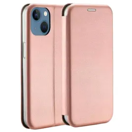 beline-etui-book-magnetic-do-iphone-14-13-6-1-case-pokrowiec-rozowo-zloty