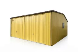 garaz-blaszany-65x6-dwustanowiskowy-dwuspadowy-kolor-piaskowy