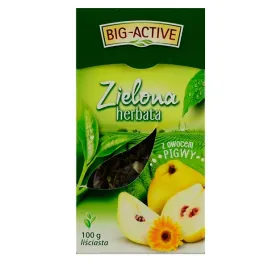 big-active-zielona-z-pigwa-100g-herbata-lisciasta