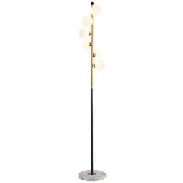 lampa-stojaca-podlogowa-homary-czarno-zlota-6-kloszy