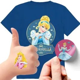 zestaw-3w1-koszulka-dla-dzieci-tatuaze-naklejki-kopciuszek-disney-140