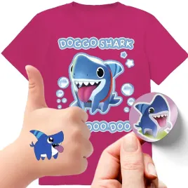 zestaw-3w1-koszulka-dla-dzieci-tatuaze-naklejki-reksin-sharkdog-128-jakosc