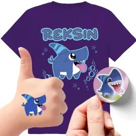 zestaw-3w1-koszulka-dla-dzieci-tatuaze-naklejki-reksin-sharkdog-128-jakosc