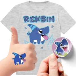 zestaw-3w1-koszulka-dla-dzieci-tatuaze-naklejki-reksin-sharkdog-164-jakosc