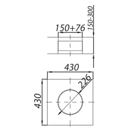 adam-dw-przejscie-scienne-fi-150-regulowane-z-izolacja