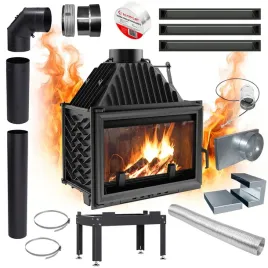 kominek-wklad-powietrzny-kratki-oliwia-16kw-fi200-zeliwny-ekoprojekt-zestaw